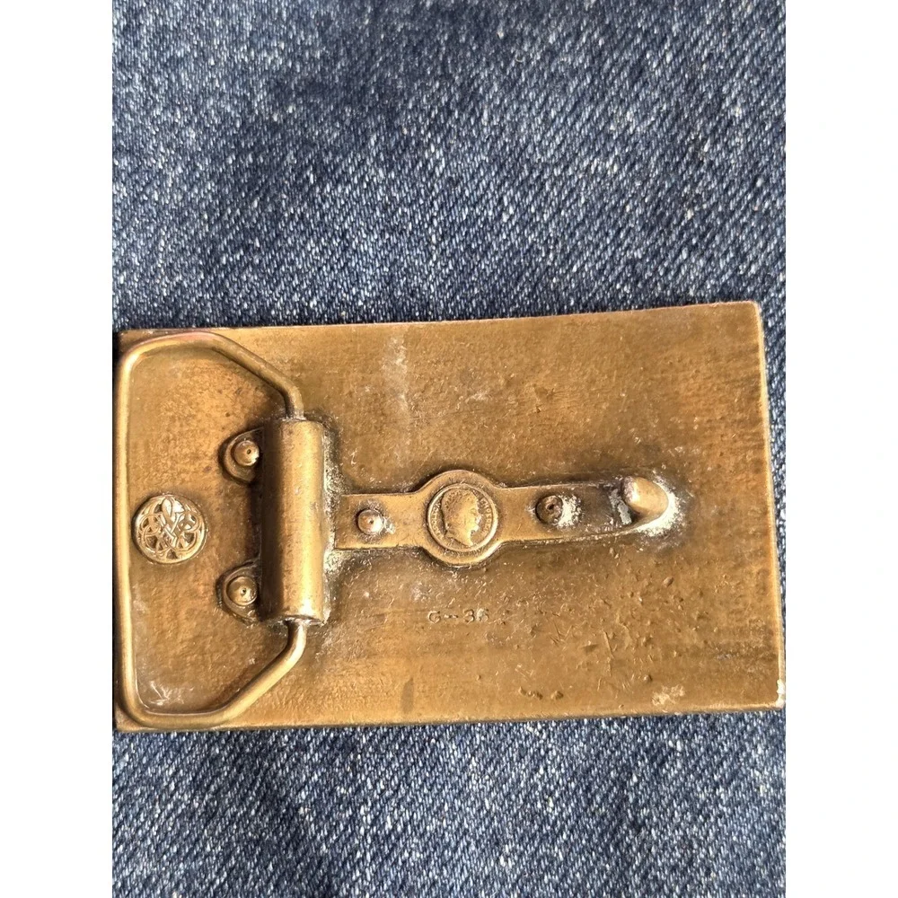 Canon City Colorado State Penitentiary Solid Brass Belt Buckle
